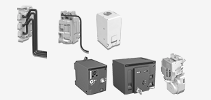 Auxiliary contacts, shunt and undervoltage trip, motor drive for MCCB serie MCX