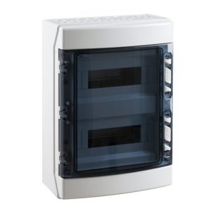 WATERTIGHT WALL ENCLOSURE SCHALT IP65 2 ROW 24 MOD