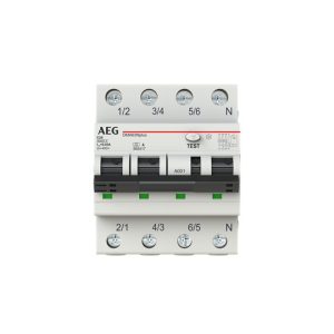 RCBO AEG 3P+N C 20A 6kA 30mA A
