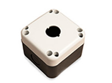 ENCLOSURE FOR PUSHBUTTONS 1 HOLE GREY