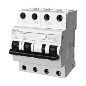 RCBO AEG 3P+N C 32A 6kA 300mA A