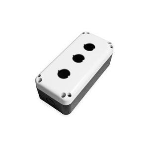 ENCLOSURE FOR PUSHBUTTONS 3 HOLES  GREY