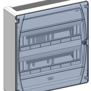 SURFACE DISTR. BOX T.DOOR IP40 2X18 MOD.