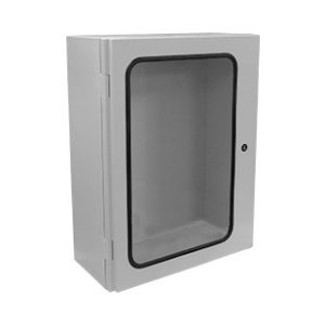 POLYESTER CABINET IP66 GLAZED DOOR W400xH600xD230
