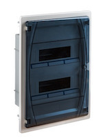 FLUSH FIT DISTR. BOX BRICK W. T.DOOR IP40 24 MOD.