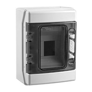 WATERTIGHT WALL ENCLOSURE SCHALT IP65 1 ROW 4 MOD