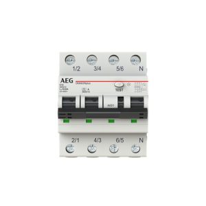 RCBO AEG 3P+N C 10A 6kA 30mA A