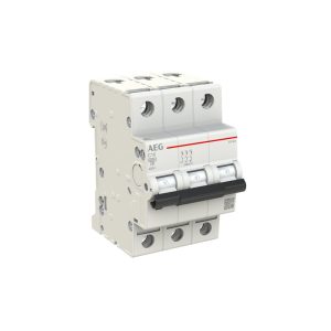 MCB AEG EN60 3P C 10A 6kA 3M