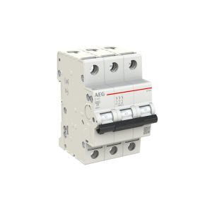 MCB AEG EN60 3P C 0,5A 6kA 3M