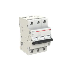 MCB AEG EN60 3P C 6A 6kA 3M