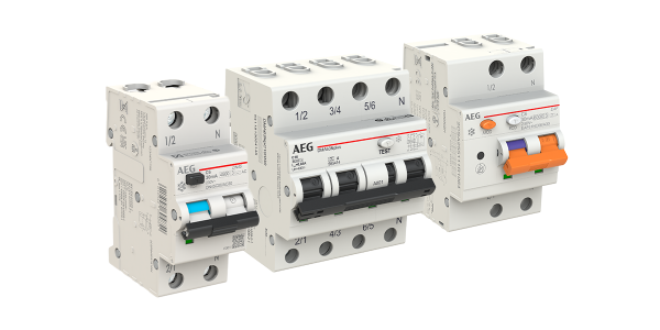 Residual current circuit breakers with overcurrent protection