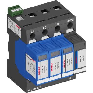 SURGE ARRESTER NVA280 40kA 3+1P CL.2 TT