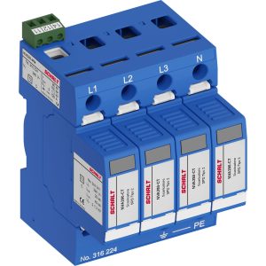 SURGE ARRESTER NVA280 80kA 4P CL.2 TN-S FM
