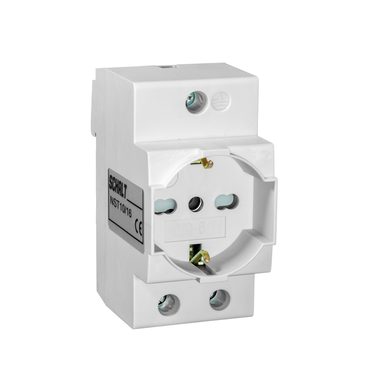 Presa Di Corrente Phoenix Contact 5602519 - EM-DUO 120/20/GFI, 125VAC, 20 AMP, Montaggio Su Guida DIN