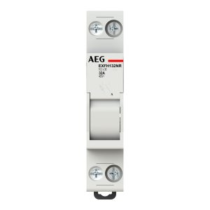 PORTAFUSIBILI SEZIONABILE AEG 10,3x38mm 1P+N 32A 400VAC 1 MODULO