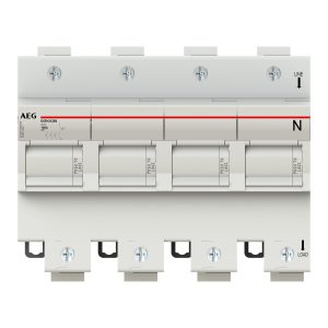PORTAFUSIBILI SEZIONABILE AEG 22x58mm 3P+N 100A 690VAC 8 MODULI