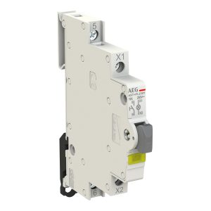 PULSANTE LUMINOSO LED 1NO GIALLO 115-250VAC 0,5 MODULI