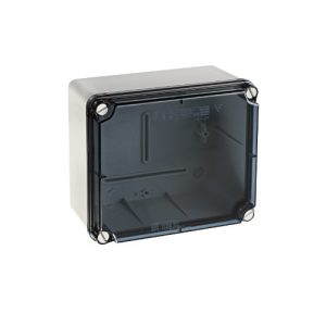 SCATOLA DI DERIVAZIONE IP67 179x155x100 TRASP. LISCE
